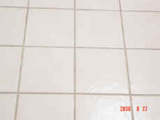 Before Cleaning and Grout Coloring
