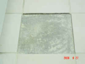 Tile removed, floor scraped clean and�ready for new tile installation