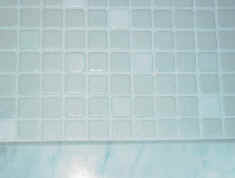 bathroom floor after grout coloring